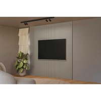 Painel de Cozinha até 100 Pol Modular 3.0 Ripado 297x250cm Gris Fosco - Linea Brasil