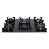 Cooktop 5 Bocas Tc Fit Line Trempe Iron com Vidro Preto - Fischer