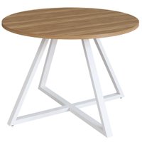 Mesa Para Escritorio 110 cm 25916 Nogal Sevilha Branco Artesano