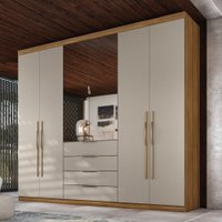 Guarda Roupa Giardino New com 6 Portas e 4 Gavetas Demobile