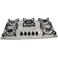 Fogão Cooktop Com 5 Bocas Tripla Chama Safanelli