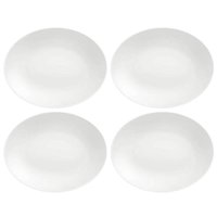 Kit 4 Travessas de Porcelana Oval Tramontina Servir Branco 40x29cm Sophia Restaurante