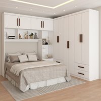 Guarda-Roupa Casal Modulado Paradise 10 Portas 6 Gavetas Branco - Pm