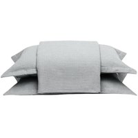 Kit Colcha Casal Döhler Piquet Unicolor Prata
