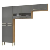 Cozinha 3 Pecas Nala 222 cm Freijo Gris KTP
