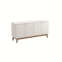 Aparador Kappesberg 4 Portas 3D Branco 180cm