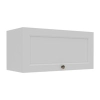 Armário de Cozinha Americana Aéreo 70cm com 1 Porta Basculante Multimóveis CR20487 Branco