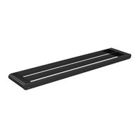 Toalheiro Barra Duplo 60cm Deca Versa 2042.BL31.060.NO Black Noir