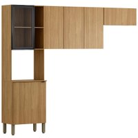 Cozinha 3 Pecas 251 cm MDF Vert Plus Freijo Freijo ABS Pto KTP