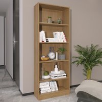 Estante para Livros 4 Prateleiras Me4141 Amêndoa - Tecno Mobili