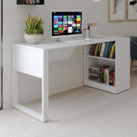 Mesa Escrivaninha 1 Prateleira Me4182 Branco - Tecno Mobili