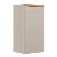 Armário Aéreo Cozinha 40 Cm Allure 1 Porta 1 Prateleira Jequitibá/Gris - Linea Brasil