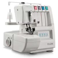 Máquina de Costura Elgin Portátil Overlock V2000 127V Branca