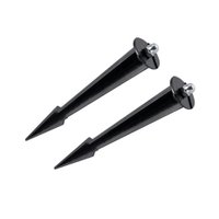 Espeto de Fixação para Linha Jardim Stella com 2 Unidades Preto