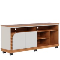 Rack Bancada Tv 65 Polegadas 150 cm Jurere Freijo Off White Matte Colibri