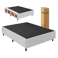Cama Box desmontável com Baú Lateral Queen para Colchão de 1,58m Sider - Branco