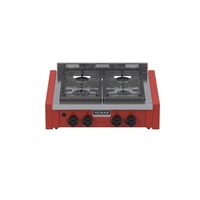 Fogao de Mesa de Embutir 4 Bocas Venax Temis Vermelho Gas Glp