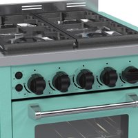 Fogao de Embutir 4 Bocas Venax Temis Verde Gas Glp
