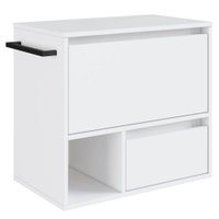 Gabinete Para Banheiro 01 Porta 01 Gaveta 60cm Branco PRODDY