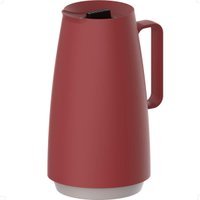 Bule Térmico Tramontina Exata 500ml Vermelho Ampola de Vidro Garrafa para Café Chá Água Cozinha