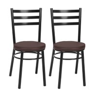 Kit 2 Cadeiras CP80 Pintadas Pretas Debrum Treparoni