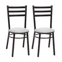 Kit 2 Cadeiras CP81 Pintadas Pretas Treparoni