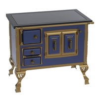 Fogao a Lenha N 1 Colonial Premium Azul Sd