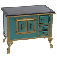 Fogao a Lenha N 2 Colonial Premium Turquesa Se