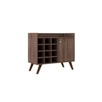 Aparador Adega para 12 Garrafas Porta Vinhos com 1 Porta Rústico MDP RT 3111 Movelbento