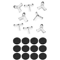 Kit 8 Protetores de Quina Silicone Cantoneira e 12 Protetores Anti Risco Redondo com Adesivo  Aplick