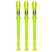 Kit 3 Flautas Doce Germânica Verde Translucida FL 20G G NY