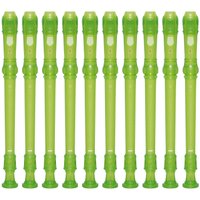 Kit 15 Flautas Doce Soprano Germânica YRS-20G Verde Yamaha