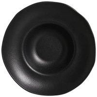 Prato de Massa Cerâmica Porto Brasil Preto Matte 450ml Jantar Mesa Posta Cozinha