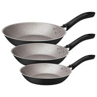 Jogo de Frigideiras Tramontina Linz Alumínio Antiaderentes Starflon Max Preto 3 Peças