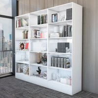 Estante para Livros Duda 12 Prateleiras Branco - Carioca Móvies