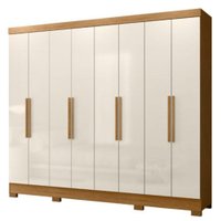Guarda Roupa Casal 6P 236 cm Diplomata Freijo Off White Moval