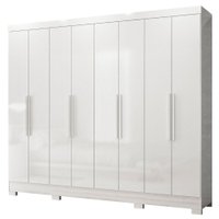 Guarda Roupa Casal 6P 236 cm Diplomata Branco Moval