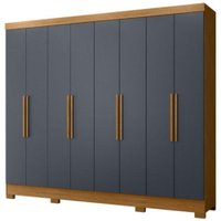 Guarda Roupa Casal 6P 236 cm Diplomata Freijo Cinza Moval