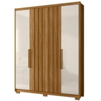 Guarda Roupa Casal 4P 176 cm California Freijo Off White Moval