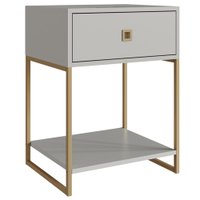 Mesa De Cabeceira Estilo Industrial 01 Gvt P1026 Arenas Dourado PP