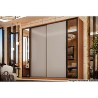 Guarda Roupa Casal 4.4 Laredo Flex Nogueira/Nogueira ou Nude - Demóbile