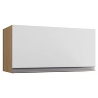 Armario Aereo Basculante 60cm Andreia Amendoa Branco REAJL Moveis