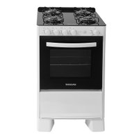 Fogão de Piso Suggar 4 Bocas Cook Glass Branco - Bivolt