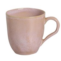 Caneca de Chá Cerâmica 273ml Rosa Xicara Avulsa Orgânico Litchi Porto Brasil