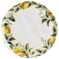 Prato Raso Bio Limonata 27,5cm Cerâmica Porto Brasil Decorado Cozinha Servir Mesa Posta