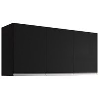 Armario Aereo 3 Portas 120cm Andreia Preto REAJL Moveis