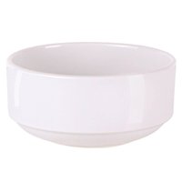 Jogo 6 Tigelas Pequenas de Porcelana Bowl Cumbuca Empilhável 12cm Branco Tramontina Paola
