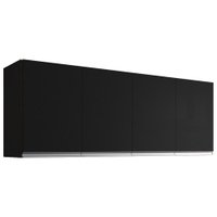 Armario Aereo 4 Portas 160cm Andreia Preto REAJL Moveis