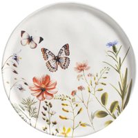 Prato de Sobremesa 21,5cm Bio Encanto Porto Brasil Cerâmica Estampada Floral Avulso