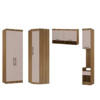 Conjunto M&oacute;dulo Guarda-Roupa 4 Pe&ccedil;as 6 Portas 1 Gaveta Demobile